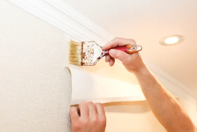 Pose de papier peint à Jettingen — revêtements muraux et toiles de verre